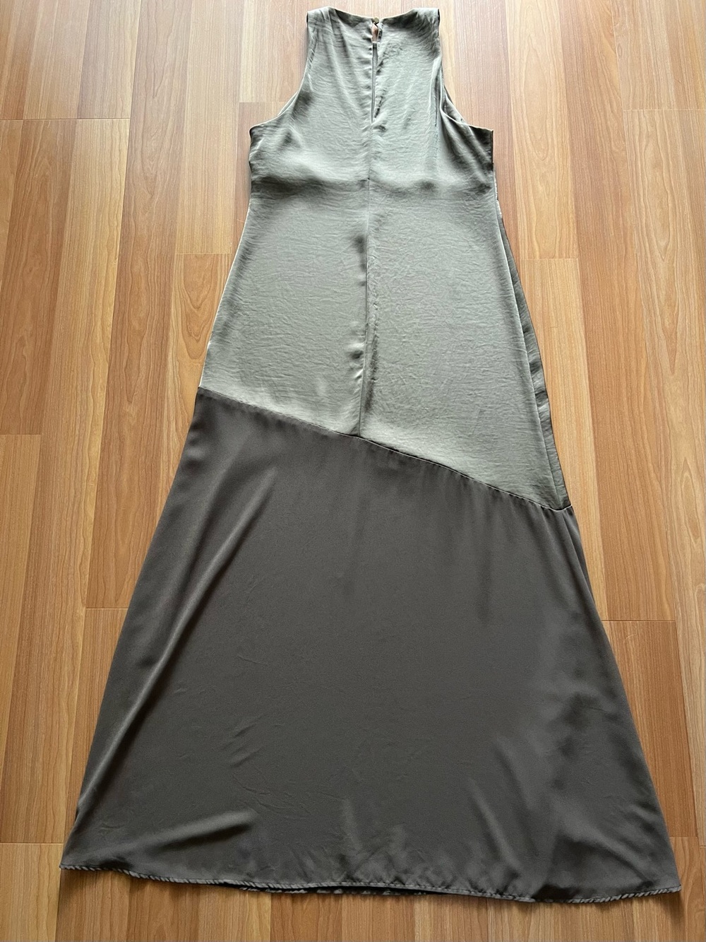 4th & Reckless Katie Maxi Dress Brown Sleeveless Sheer Hem Runs Small XL - Picture 11 of 13